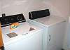 Full size washer and dryer.