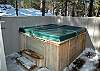 Enjoy the wooded setting, complete with wildlife, from your own private hot tub.