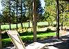 View of the golf course from the lower covered patio.