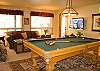 Why go out at night when you can spend a great evening in with your very own pool table downstairs!  Complete the experience with TV, CD Stereo, and comfortable furnishings.