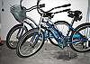 Bicycles.