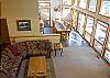 Living room to the spacious dining room and lots of windows to enjoy the view of the golf course.