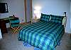 This room is upstairs and contains a full and a twin bed.