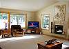 Huge living room with seating for everyone.  Large flat screen TV for your enjoyment.
