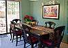 Beautiful dinning room that seats six.