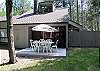 Enjoy this patio with friends and family.