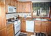 Kitchen with a view of the trees