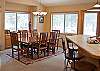 Beautiful dining room for six.