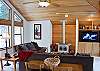 Living room. Enjoy the warmth of a fire on those cold winter nights.