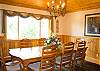A lovely formal dining area provides the perfect setting to share special meals and moments with your family in Sunriver.