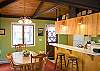 A perfect setting for either a family meal or a cozy midnight snack for two.