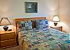Queen bedroom offers room for extra famly  members or another couple.