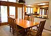 A beautiful setting to enjoy your meal in this more formal dining room.