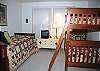 A set of Bunk Beds and a Twin Bed.