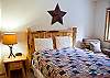 Queen Bedroom. Cute room to wake up to.