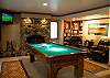 What a space to read, play pool and relax!