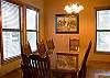 The kitchen is right off of this formal dining area which makes serving that special meal a breeze.