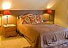 Beautifully decorated Master Queen Bedroom upstairs.