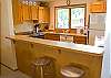 Kitchen and Breakfast Bar with seating for 2.