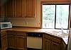 Wooded view from the kitchen.