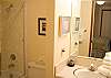 Sparkling clean bathrooms are a standard when staying in any of our homes.  This condo features 1.75 bathrooms.