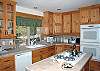 Spacious kitchen.