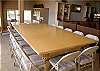If you want to have a large dinner party, just put a top on the pool table and you have space for everyone!