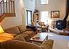 Relax and enjoy the warmth from the fire.