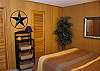 Downstairs Queen Bedroom is spacious and bright!