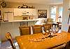 Dining room and great room are all open. Beautiful home. Tasefully furnished. The perfect house for the perfect vacation