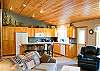 Living area is open to the kitchen. Great for conversations with the cook.