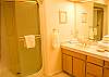 This home has 3 spacious bathrooms.  This is the hall bathroom downstairs.