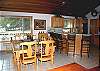 Enjoy conversations all around with this open floor plan of kitchen, dining room and living room.