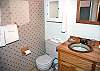 Master Bathroom downstairs with a shower.