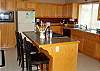 Nicely equipped kitchen with all the convienences of home.