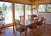 Lots of windows in the dining room. Great views while enjoying your meals.