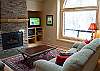 Enjoy this flat screen TV in the Living Room.