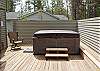 Private hot tub on the back deck.
