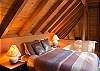 The second bedroom is located in the loft. This also has a Queen Bed.