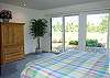 King size master bedroom with a great view!