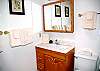 This home has 2.5 bathrooms.  This is the master bathroom.