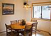 Nice light and bright dining area with seating for 6.