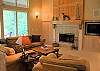 Have the whole family gather around the wood burning fireplace to muse over vacations past or enjoy an evening movie.