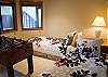 Great kid's room downstairs with Twin Beds and foosball table!