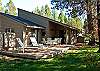 Great deck with a landscaped backyard.