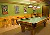 Game room with a pool table, perfect house for a family with children. This house is awesome for anyone who is looking for a great vacation!