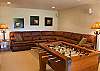 Downstairs "Game Central" with plenty of comfortable seating for everyone.