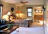A beautiful Queen Size Bedroom that could also work as a familyroom.
