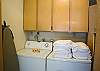 Full size washer and dryer.