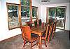 Nice dining area with seating for 8 people.